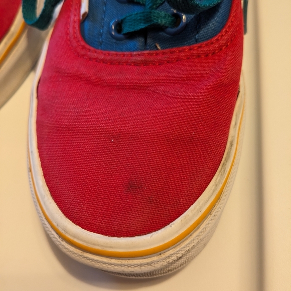 Vans Primary Color Block Canvas Shoe Size 6 Men's or 7.5 Women's - Picture 2 of 6
